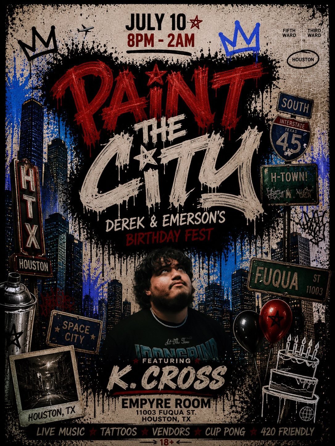 Paint the City — K. Cross live at Empyre Room, Houston TX